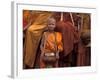 Monk with Alms Wok at That Luang Festival, Laos-Keren Su-Framed Photographic Print