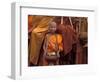 Monk with Alms Wok at That Luang Festival, Laos-Keren Su-Framed Photographic Print