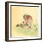 Monkey and Bee-Koson Ohara-Framed Giclee Print