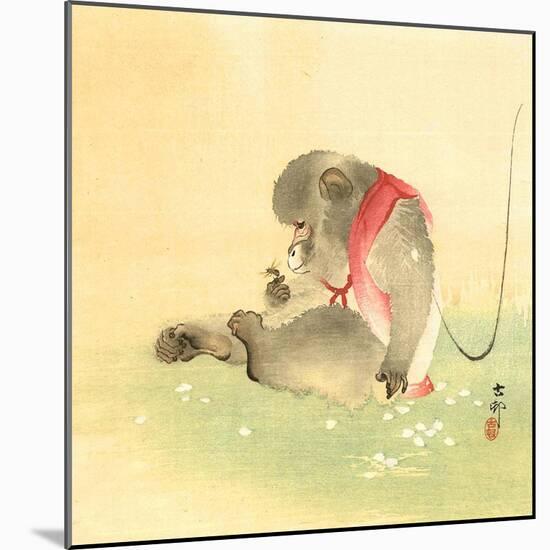 Monkey and Bee-Koson Ohara-Mounted Giclee Print