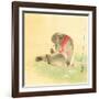 Monkey and Bee-Koson Ohara-Framed Giclee Print