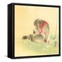 Monkey and Bee-Koson Ohara-Framed Stretched Canvas