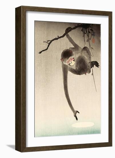 Monkey and Moon-Koson Ohara-Framed Giclee Print