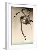 Monkey and Moon-Koson Ohara-Framed Giclee Print