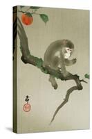 Monkey and Persimmon-Koson Ohara-Stretched Canvas