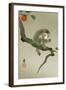 Monkey and Persimmon-Koson Ohara-Framed Giclee Print