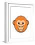 Monkey - Animaru Cartoon Animal Print-Animaru-Framed Giclee Print