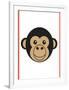 Monkey - Animaru Cartoon Animal Print-Animaru-Framed Giclee Print