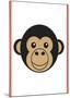 Monkey - Animaru Cartoon Animal Print-Animaru-Mounted Giclee Print