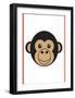 Monkey - Animaru Cartoon Animal Print-Animaru-Framed Giclee Print