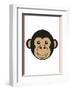 Monkey - Animaru Cartoon Animal Print-Animaru-Framed Giclee Print