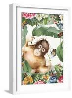 Monkey Around-The Font Diva-Framed Giclee Print