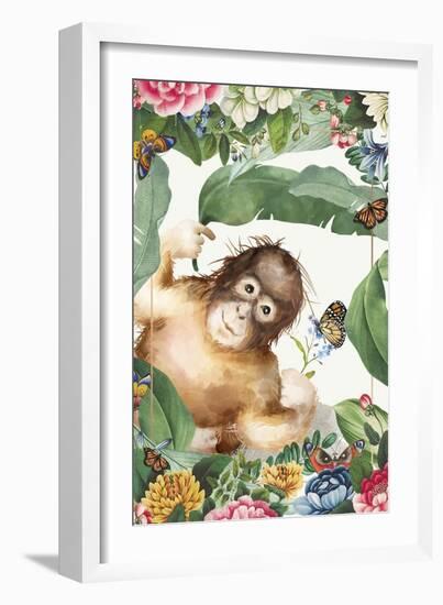 Monkey Around-The Font Diva-Framed Giclee Print