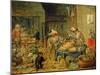 Monkey Banquet, 1810-David Teniers the Younger-Mounted Giclee Print