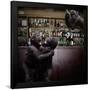 Monkey Bar (Drunk Monkeys) Art Poster Print-null-Framed Poster