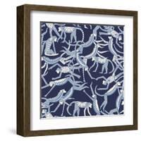 Monkey Blue-Sharon Turner-Framed Art Print