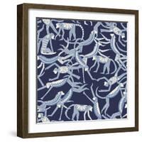 Monkey Blue-Sharon Turner-Framed Art Print