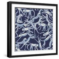 Monkey Blue-Sharon Turner-Framed Art Print