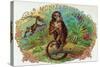 Monkey Brand Cigar Box Label-Lantern Press-Stretched Canvas