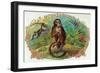 Monkey Brand Cigar Box Label-Lantern Press-Framed Art Print