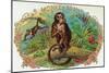 Monkey Brand Cigar Box Label-Lantern Press-Mounted Art Print