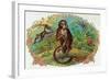 Monkey Brand Cigar Box Label-Lantern Press-Framed Art Print