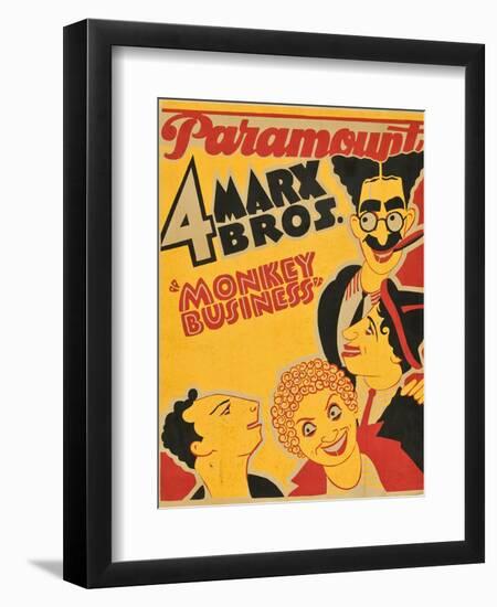 Monkey Business, 1931, Directed by Norman Z. Mcleod-null-Framed Premium Giclee Print