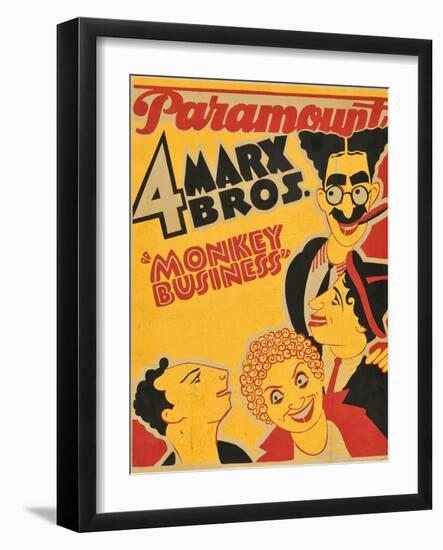 Monkey Business, 1931, Directed by Norman Z. Mcleod-null-Framed Giclee Print