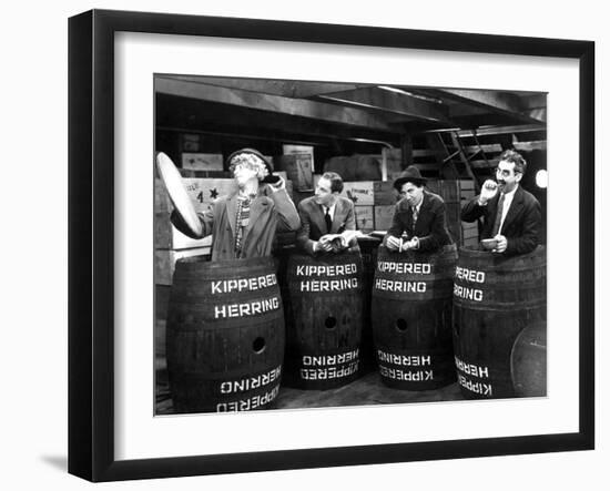 Monkey Business, Harpo Marx, Zeppo Marx, Chico Marx, Groucho Marx, 1931-null-Framed Photo