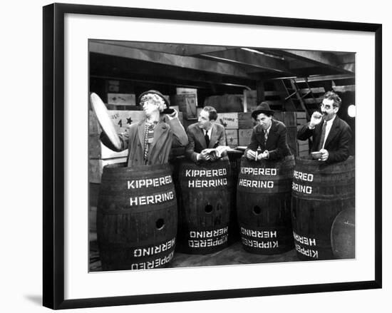 Monkey Business, Harpo Marx, Zeppo Marx, Chico Marx, Groucho Marx, 1931-null-Framed Photo