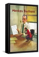 Monkey Business-null-Framed Stretched Canvas