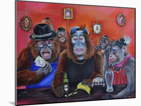 Monkey Business-Sue Clyne-Mounted Giclee Print