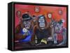 Monkey Business-Sue Clyne-Framed Stretched Canvas