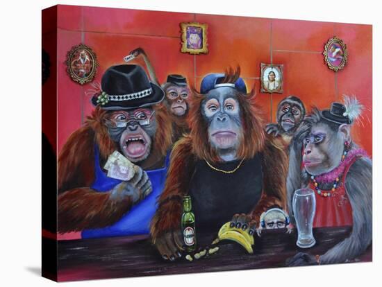 Monkey Business-Sue Clyne-Stretched Canvas