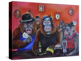 Monkey Business-Sue Clyne-Stretched Canvas