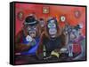 Monkey Business-Sue Clyne-Framed Stretched Canvas