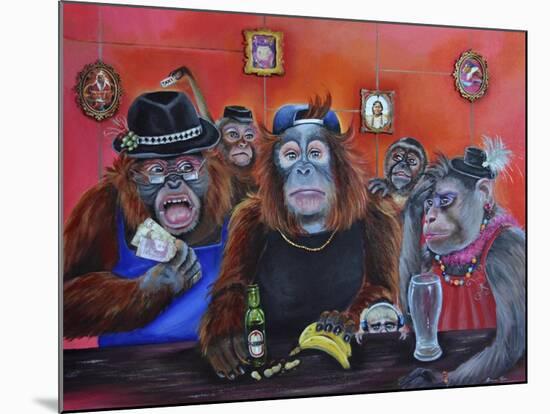 Monkey Business-Sue Clyne-Mounted Giclee Print