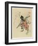 Monkey Costumed for a New Year's Dance, Early 19th Century-Ryuryukyo Shinsai-Framed Giclee Print