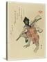 Monkey Costumed for a New Year's Dance, Early 19th Century-Ryuryukyo Shinsai-Stretched Canvas