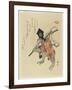 Monkey Costumed for a New Year's Dance, Early 19th Century-Ryuryukyo Shinsai-Framed Giclee Print