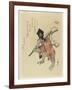 Monkey Costumed for a New Year's Dance, Early 19th Century-Ryuryukyo Shinsai-Framed Giclee Print