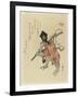 Monkey Costumed for a New Year's Dance, Early 19th Century-Ryuryukyo Shinsai-Framed Giclee Print