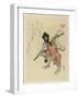 Monkey Costumed for a New Year's Dance, Early 19th Century-Ryuryukyo Shinsai-Framed Giclee Print