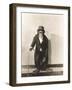 Monkey Dressed in Tight Overcoat and Bowler Hat-null-Framed Photo