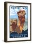 Monkey Face - Smith Rock State Park, Oregon-Lantern Press-Framed Art Print