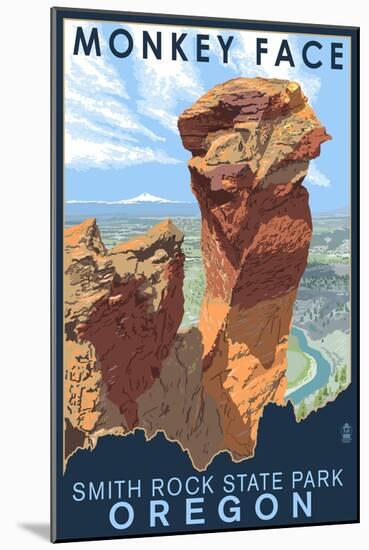 Monkey Face - Smith Rock State Park, Oregon-Lantern Press-Mounted Art Print