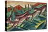 Monkey Frieze, 1911-Franz Marc-Stretched Canvas