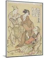 Monkey Handler, C. 1790-Katsushika Hokusai-Mounted Giclee Print