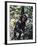 Monkey Hanging from a Tree Branch-Nigel Pavitt-Framed Photographic Print