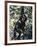 Monkey Hanging from a Tree Branch-Nigel Pavitt-Framed Photographic Print